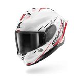 Shark Skwal Cup Speed-Tech Beyaz-Kırmızı Kapalı Kask (Pınlock Hediyelidir) - XL - Beyaz - Kırmızı