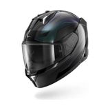 Shark Skwal I3 Mekarıum Siyah-Cameleon-Antrasit Kapalı Kask (Ledli Model) - Mat Siyah