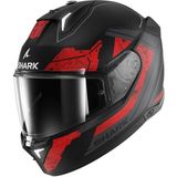 Shark Skwal I3 Rhad Mat Siyah Kırmızı Kapalı Kask - XL - Mat Siyah - Kırmızı
