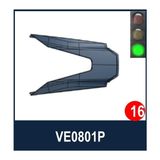Shark Skwal I3/d-Skwal 3/rıdıll 2 Tepe Havalandırma Kapağı Büyük VE0801 - Standart - Mat Siyah