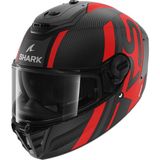 Shark Spartan Rs Carbon Shawn Mat Kapalı Kask - 2XL - Siyah - Kırmızı