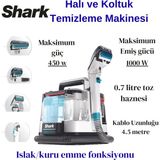 Shark Stainstriker Koltuk ve Halı Yıkama Makinesi + Süpriz Hediye - Beyaz