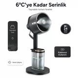 Shark Taşınabilir Şarjlı Veya Kablolu Soğuk Su Hazneli Buharlı Vantilatör İç-Dış Mekan Uyumlu, 20 Metreye Kadar Güçlü Hava Akışı, 5 H