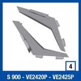 Shark VE2420P Şeffaf S900 Tepe Havalandırma