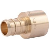 SharkBite 1/2 x 1/2 inç Sıkma Dişi Ter Adaptörü, 10'lu Paket, Pirinç Tesisat Armatürü, PEX Boru, PE-RT, UC600LFA10