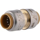 SharkBite Max 1/2 İnç Kaplin, Pirinç Tesisat Bağlantısı Bağlantısı İtin, PEX Boru, Bakır, CPVC, PE-RT, HDPE, UR008A