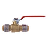 SharkBite Max 1/2 İnç Küresel Vana, Pirinç Tesisat Bağlantısı Bağlantısı için İtin, Su Kapatma, PEX Boru, Bakır, CPVC, PE-RT, HDPE, UR22222A