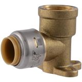 SharkBite Max 1/2 İnç x 1/2 İnç FNPT Damla Kulak Dirsek, Pirinç Tesisat Bağlantısı Bağlantısı için İtin, PEX Boru, Bakır, CPVC, PE-RT, HDPE, UR334A