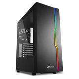 SHARKOON KASA MID TOWER PSUSUZ 1XFAN RGB SLIDER BLACK