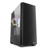 SHARKOON KASA MID TOWER PSUSUZ 1XFAN VS9 RGB BLACK