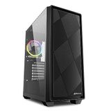 SHARKOON KASA MID TOWER PSUSUZ 3XFAN VS8 RGB BLACK