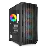 SHARKOON KASA MID TOWER PSUSUZ 4XFAN AK3 RGB BLACK