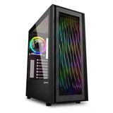 Sharkoon Rgb Wave Black Argb Temperli Yan Cam, 4X120mm Argb Fan, Type-C 3.2 Gen 2, Siyah, Atx Kasa
