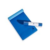 Sharksline® TPE Premium Yoga Matı 5 mm | Pilates Minderi ve Yoga Kemeri Seti | Kaymaz, Ekstra Konforlu, Çevre Dostu (Mavi)