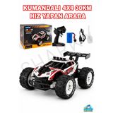 SHARKY 2.4GHz Uzaktan Kumandalı 4x4 30 Km Hız Yapan Şarjlı Buhar Atan Off-Road Rc Araba