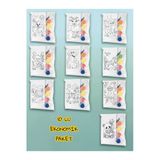 Sharp & Art Hayvanlar Serisi Seramik Boyama Seti 10' Lu Ekonomik Paket, Çocuklar Boyasın ve Duvara Yapıştırsın