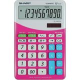 Sharp EL M332BPK 10 Haneli Pembe Masaüstü Hesap Makinesi Geniş LCD Ekran Özellikleriyle