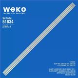 Sharp Lk520d3lb1s 52'' 4 Adet Tv Led Bar (Tvnizi Açıp İçindeki Led Barla Birebir Aynısı Olduğunu Görmeden Almayınız. Sonrasında İade Almamaktayız.)