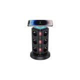 SHARPA Akım Korumalı Kule Priz Kablosuz Şarj Istasyonu 12 Soket 1 Usb 2x Type-c Wireless Şarj Istasyonu