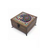 Sharp&Art Ahşap Takı Ve Anahtar Saklama Kutuları, Seramik Karo Ve Kadife Astarlı 50 Farklı Desen Seçeneği Çok Renkli - Model 27