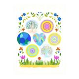 sharp&art Taş Mandala Seti, 5 Farklı Desen, 12 Renk Akrilik Boya, 2 Farklı İnce Uç Fırça ile Dilediğince Boya