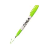 sharpie 1740641 permanent markör kalem fine yuvarlak uçlu limon yeşil (12 li kutu) - Yok