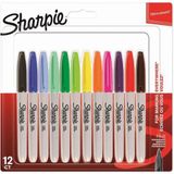 Sharpie 1986052 Fine Karışık Renk 12li Markör Kalem