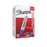 Sharpie 38203 Chisel Kesik Uçlu Mavi Permanent Kalem