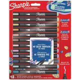 Sharpie Akrilik Markör Kalem Doğa Tonları Yuvarlak Uç 12 Renk Bl Sh-2213421 - Karışık