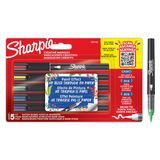 SHARPIE Creative Marker Akrilik Boya Kalemleri | Su Bazlı Boya Kalemi Fırça Uçlu | Mürekkep Kağıdı Geçirmez ve Çoğu Yüzey Üzerine Yazar | 5 Adet