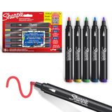 SHARPIE Creative Marker Akrilik Boya Kalemleri | Yuvarlak Uçlu Su Bazlı Boya Kalemi | Mürekkep Kağıda Geçirmez ve Çoğu Yüzey Üzerine Yazar | 5 Adet