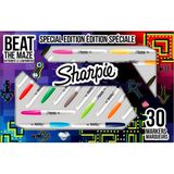 Sharpie Fine Permanent Markör 30 Adet Renkli Kalemler Labirent Temalı Özel Kutu