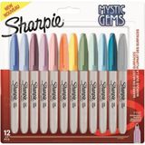 sharpie fine permanent markör kalem mystic gems 12 renk 2157681 - Yok