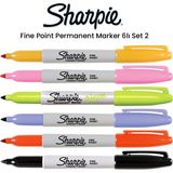 Sharpie Fine Point Permanent Marker 6lı Set 2 - Renkli