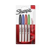 Sharpie Kalıcı Keçe Kalem, İnce Uçlu. 4 Adet
