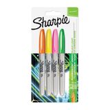 Sharpie Permanent Marker Neon Renkli Kalem Seti 4'lü Canlı Renkler ile Yazım Keyfi