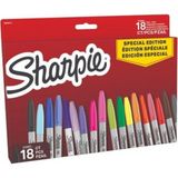 sharpie permanent markör kalem fine 18 renk 2204015 - Yok