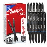 Sharpie S-Gel jel kalemler | orta uç (0,7 mm) | mavi mürekkepli jel kalem | 12 adet