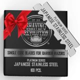 SHAVING REVOLUTION Berber Tıraş Bıçağı - Tek Kenarlı Tıraş Bıçakları 100 Adet - Paslanmaz Çelik Tıraş Bıçakları Tek Kenar