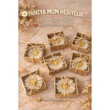 Shaymia Natural Kutulu Papatya Mum Hediyelik-Kına, Nişan, Düğün, Nikah, Anneler Günü-5 Adet-Shaymia Gifts - Beyaz - 1 Adet