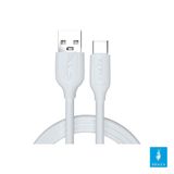 Shaza 2.4A 1 mt Beyaz USB Type-C Hızlı Şarj Data Kablosu