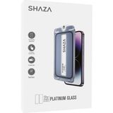 Shaza Airglass Apple iPhone 14 Pro Max Ile Uyumlu Uygulama Aparatlı Cam Ekran Koruyucu 2 adet - Şeffaf