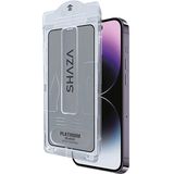 Shaza Airglass Privacy İki Yönlü Gizlilik Filtreli Uygulama Aparatlı iPhone 15 Pro Cam Ekran Koruyucu