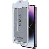 Shaza Aırglass Uygulama Aparatlı Cam Ekran Koruyucu Apple iPhone 15 Pro Max