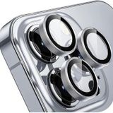 SHAZA Iphone 15 Pro / 15 Pro Max İle Uyumlu Darbeye Dayanıklı Mekanizmalı Safir Kamera Lens Koruyucu Gri