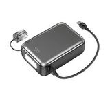 Shaza Nexa Serisi 20.000 Mah Kendinden Kablolu Powerbank - Gri
