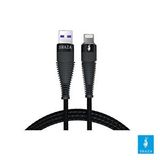 Shaza Usb-a To Lightning 5a 100w Örgülü Hızlı Şarj Ve Data Kablosu- 1 Metre Siyah