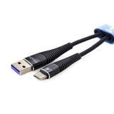 Shaza USB TYPE-C PD 5A 100W 1 m Örgülü Hızlı Şarj ve Data Kablosu
