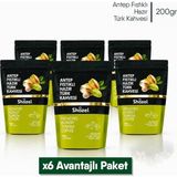 Shazel Antep Fıstıklı Hazır Türk Kahvesi | Doypack | 200 gr | 6 Adet
