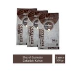 Shazel Çekirdek Espresso Kahve 500 gr x 3 Adet